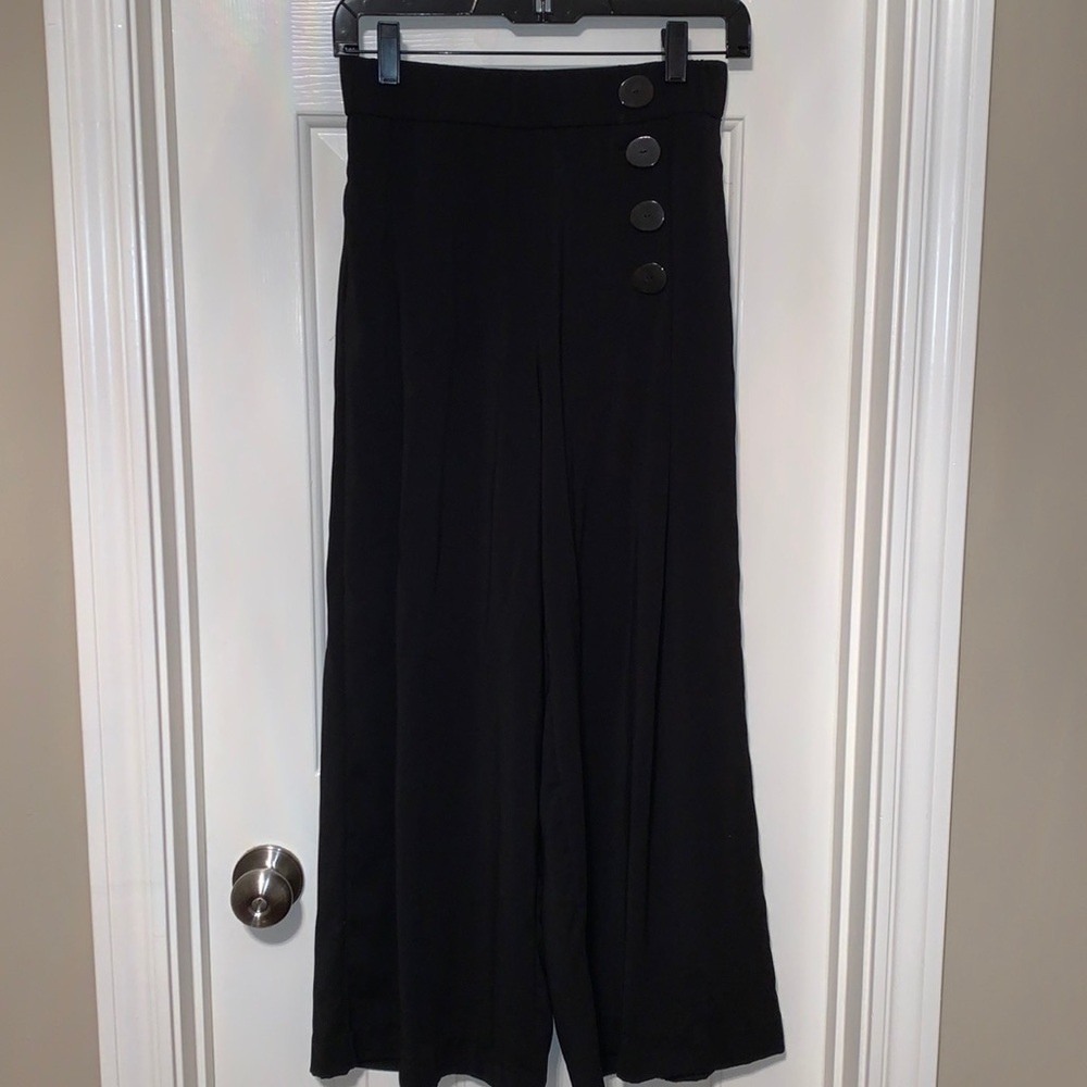 Zara Cropped Palazzo Pants